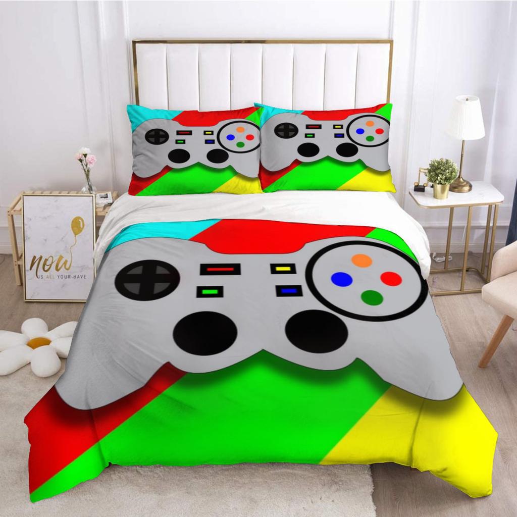 Gamepad Printing Three-piece Set, E-sports Men's Kit, Quilt Set Four-piece Set