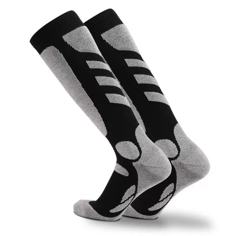 Unisex Quick-Dry Wool Ski Socks for Children and Adults - Warm, Long, and Ideal for Outdoor Sports