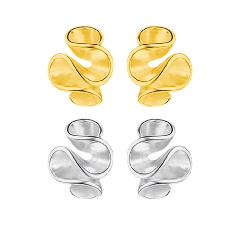 Flower Shape Copper Studs Earrings Smooth Surfaces Unique Accessory Casual Formal Earrings Suitable for Fashion Women