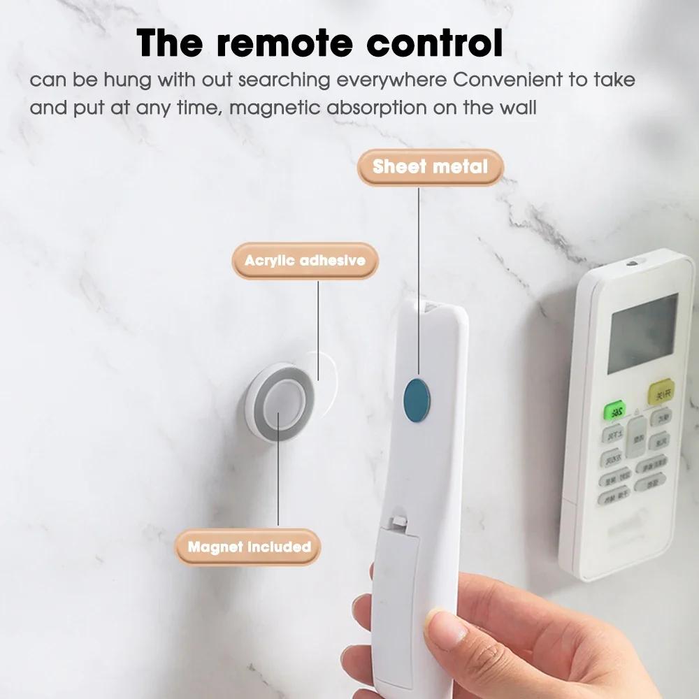 Strong Magnetic Hooks Wall Mounted Anti-Lost Magnet Holder For Remote Control Fridge Sticker Storage Hooks Home Office Organizer