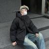 Men's Winter High-End Trendy Hooded Cotton Jacket - European American Streetwear Style, Unisex.