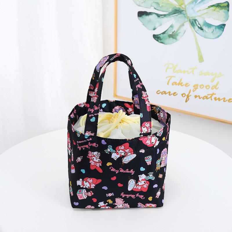 Bag Insulated Lunch With Drawstring For Outings And Picnics