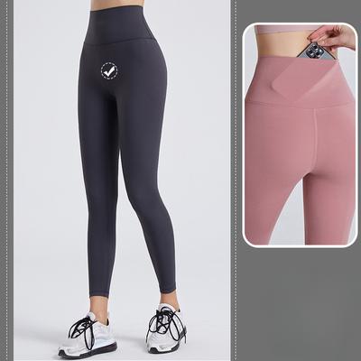 Pantalon de sport taille haute pour femme, idéal pour le fitness et le yoga