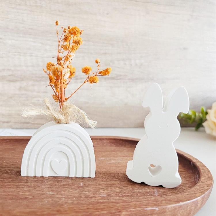 Elegant Rainbow Shaped Sturdy Silicone Flower Pots Mould Tool Must Have Accessory for Home Use Resin Art Enthusiasts