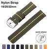 18mm 20mm 22mm Woven Soft Belt Nylon Canvas Watch Band for Seiko Universal Bracelet for Men Women Sport Quick Release Wrist Band