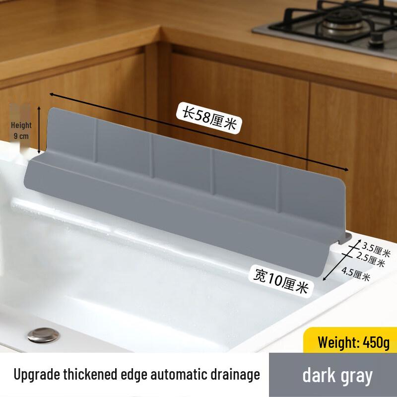 Ruhan Silicone Suction Cup Sink Water Retaining Strip