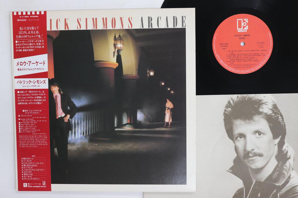 LP Record PATRICK SIMOONS Arcade P11329 ELEKTRA 1983 Japan Obi Rock Used
