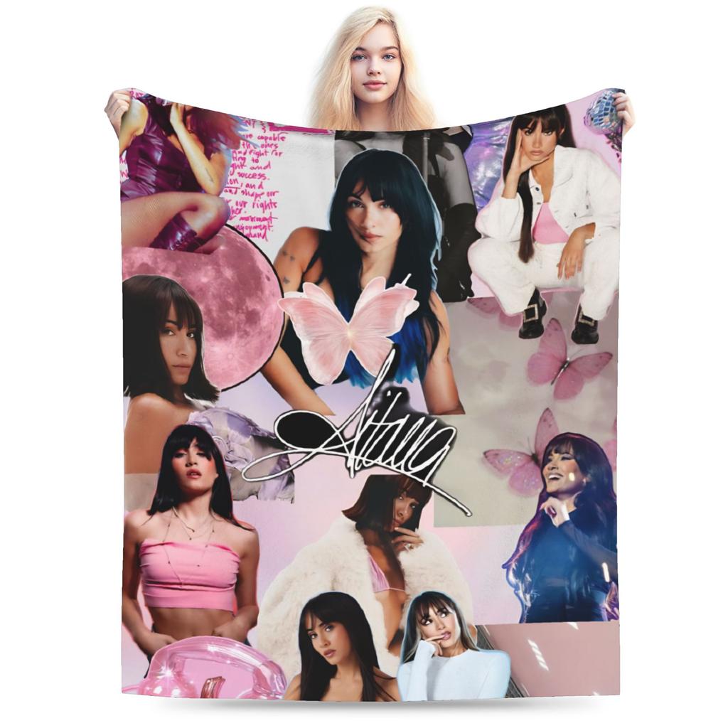 Aitanaed Singer Alpha Album Blanket Warm Cozy Fluffy  Throw Blankets for Bed 50x60 Inch Multiple Sizes Bedding Throws