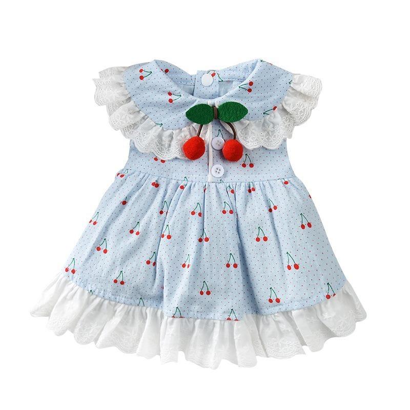 New Mailei Cherry Xiaomi Manufacturer's New Summer Clothing Teddy VIP French Doo Corgi Small Dog Dog Trouser Skirt