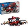LEGO City 60443 F1 Pit Stop and Mechanics with Ferrari Car