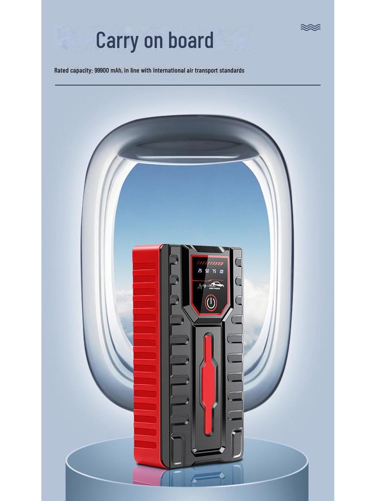 12V High-Capacity Car Emergency Jump Starter Battery Pack