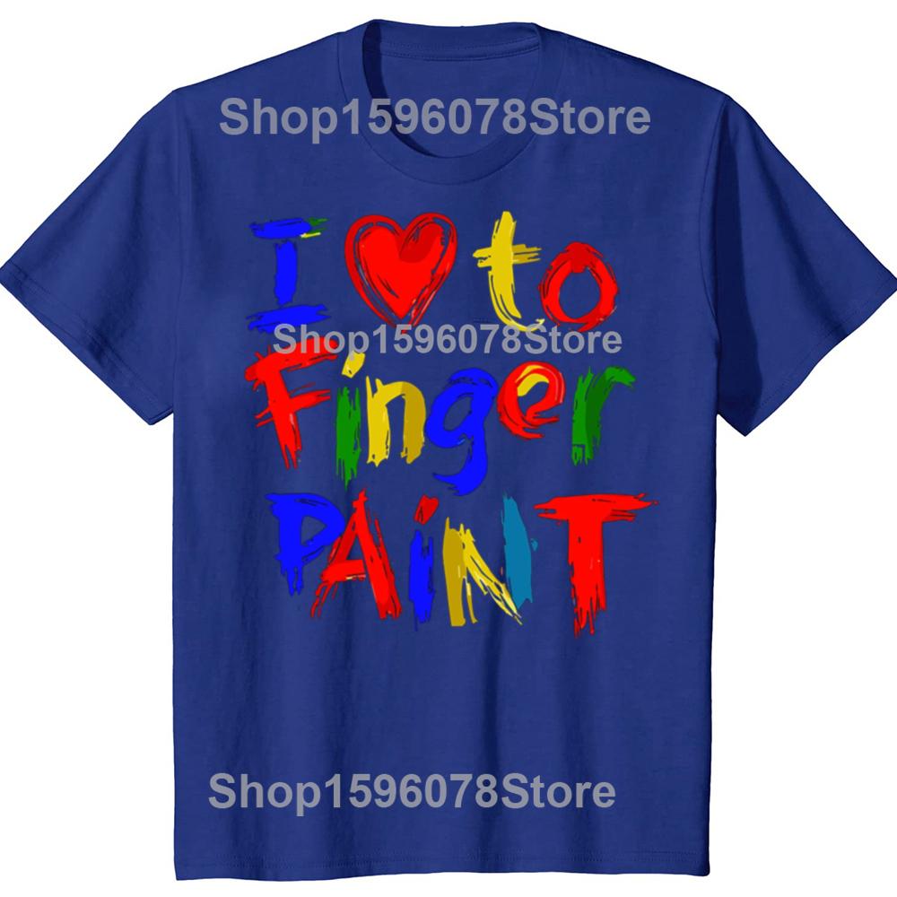 I Heart Love To Finger Paint Im Paint Cute Couples Valentines Day Men and Womens Gender Gift Tshirt  Harajuku Vintage Top