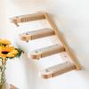 1Pc Wooden Cat Climbing Frame Wall Mounted Cat Furniture Cat Jumping Platform Cat Climbing Ladder Hammock Climbing Structure