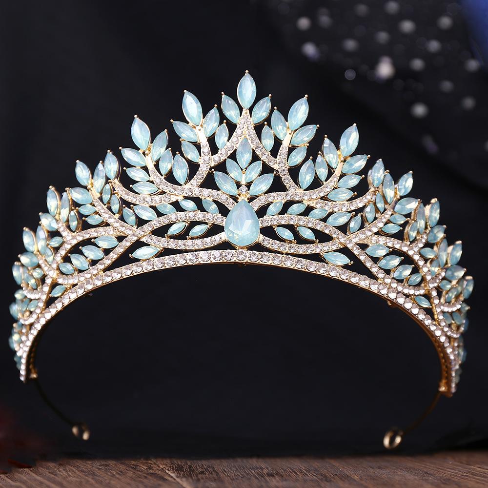 Baroque Crystal Crown for Women Tiaras Bride Wedding Dress Crown Hair Jewelry Princess Queen Party Birthday Headdress Bridal