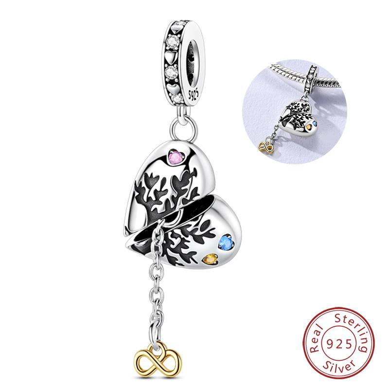 Original Copper Charm Beads Fun Star Moon Easter Egg Sweet Love Chocolate Pendant For Bracelet Diy Jewelry