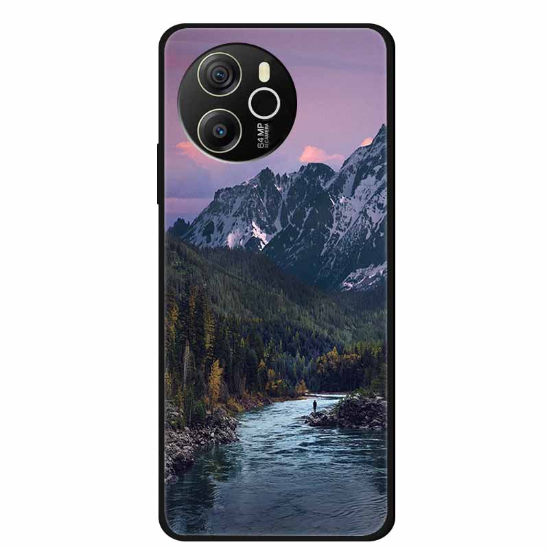 For Oscal Tiger 12 Phone Case Painted Soft TPU Silicone Cases Blackview Oscal Tiger12 4G Fashion Bumper Capa Original Back Cover