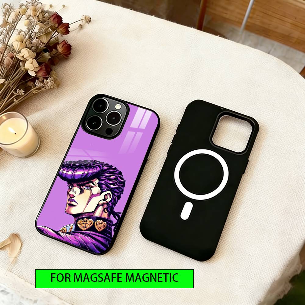 JoJo Bizarre Adventure Phone Case Magnetic with Magsafe Wireless Charging For iPhone17,16,15,14,13,12,11 Plus,Pro