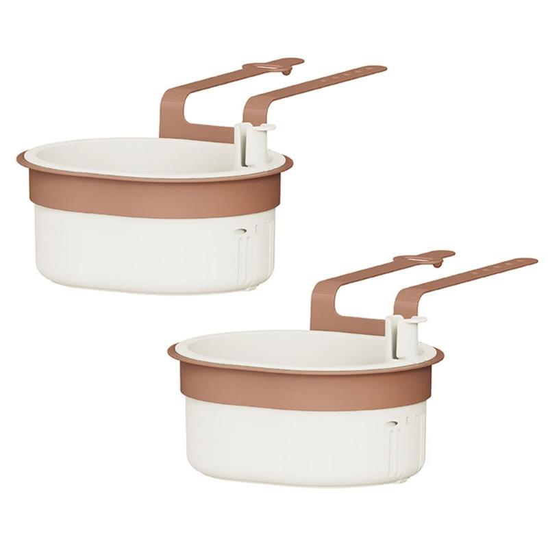 Solid Plastic Over Sink Dish Drying Rack Water Draining water Basket For Dishwashing Tools Organization And Vertical Storage