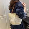 Summer new temperament single shoulder armpit bag casual versatile striped high texture simple handbag women