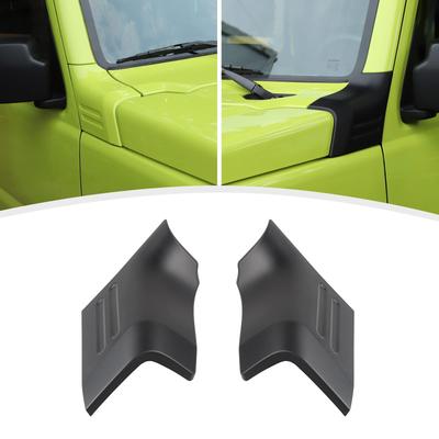 ANTC ABS Motorhauben-Dekoration für Suzuki Jimny JB64W/JB74W, Motorabdeckung, Außenteile, Mattschwarz, Stilvoll, Einfache Montage (Schwarz)
