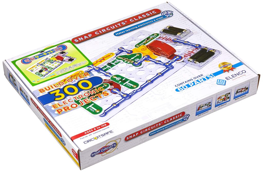 Cyber Circuit 300 Authorized Includes Japanese Experiment Toy To Learn How Electricity and Electronic Circuits Includes 2 AA Elenco [Domestic