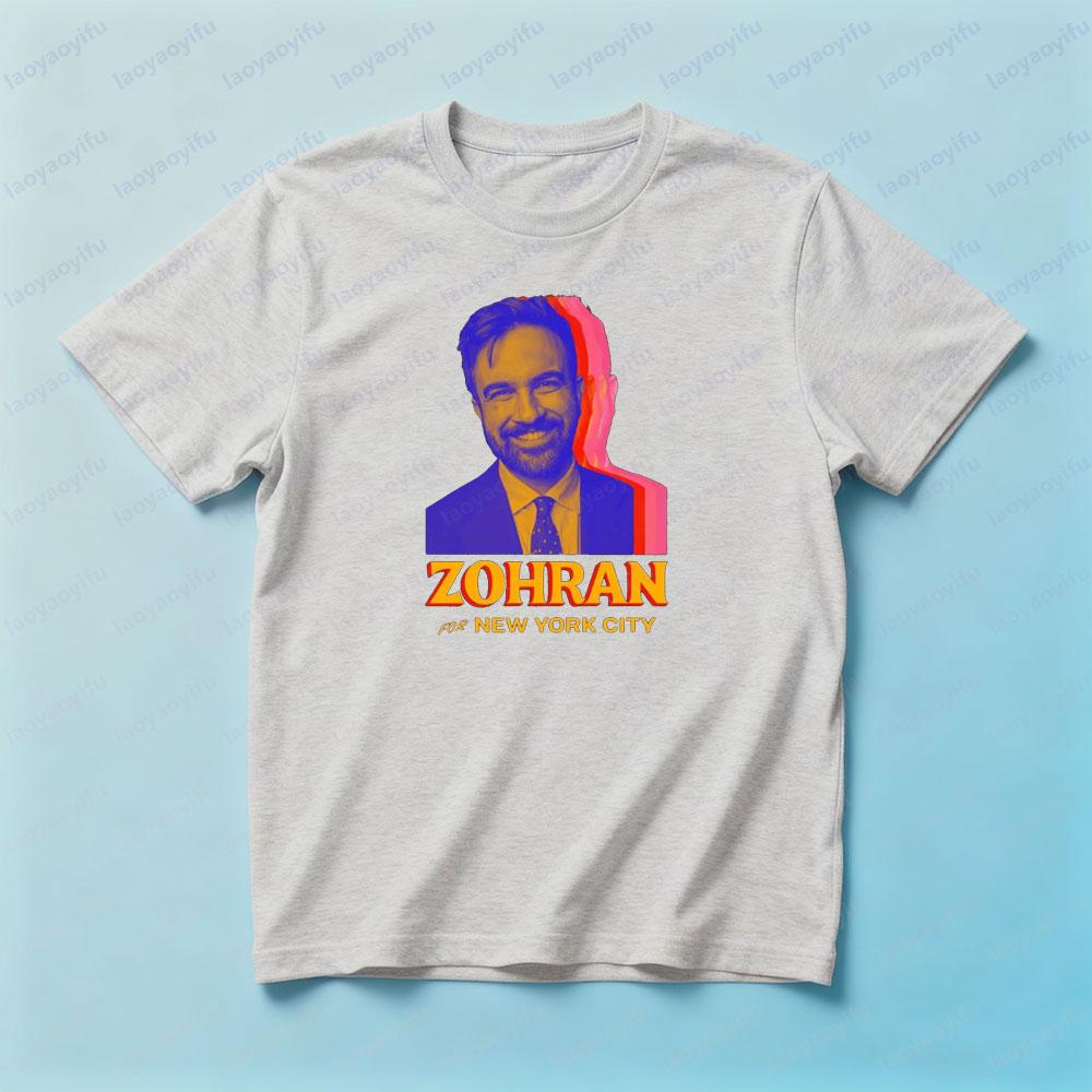 Zohran Mamdani Shirt Vote Zohran for Mayor Unisex TShirt Creative Design Modern Fashion Men Women Streetwear Daily Life Cotton T