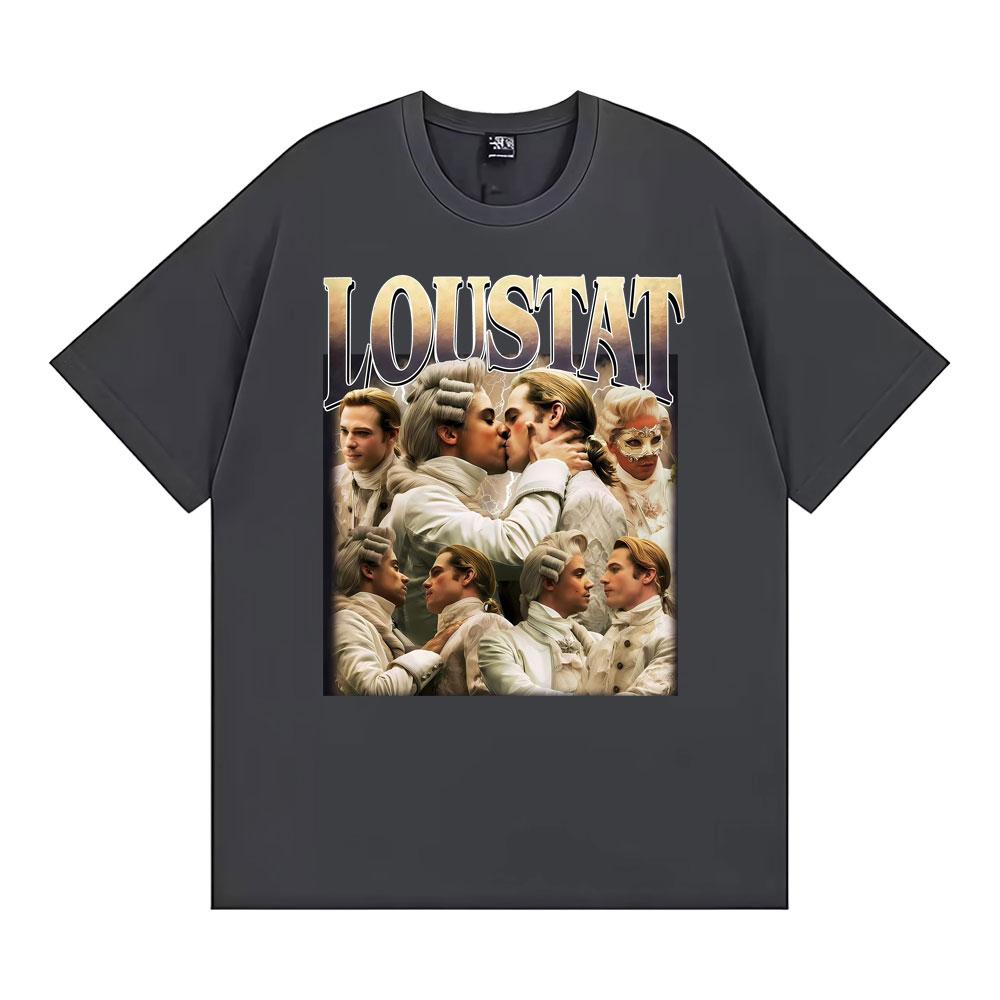 Interview Vampire Loustat Vintage Unisex T Shirt Men Women Fashion Hip Hop Oversized T Shirts Summer Short Sleeve Cotton Tshirt