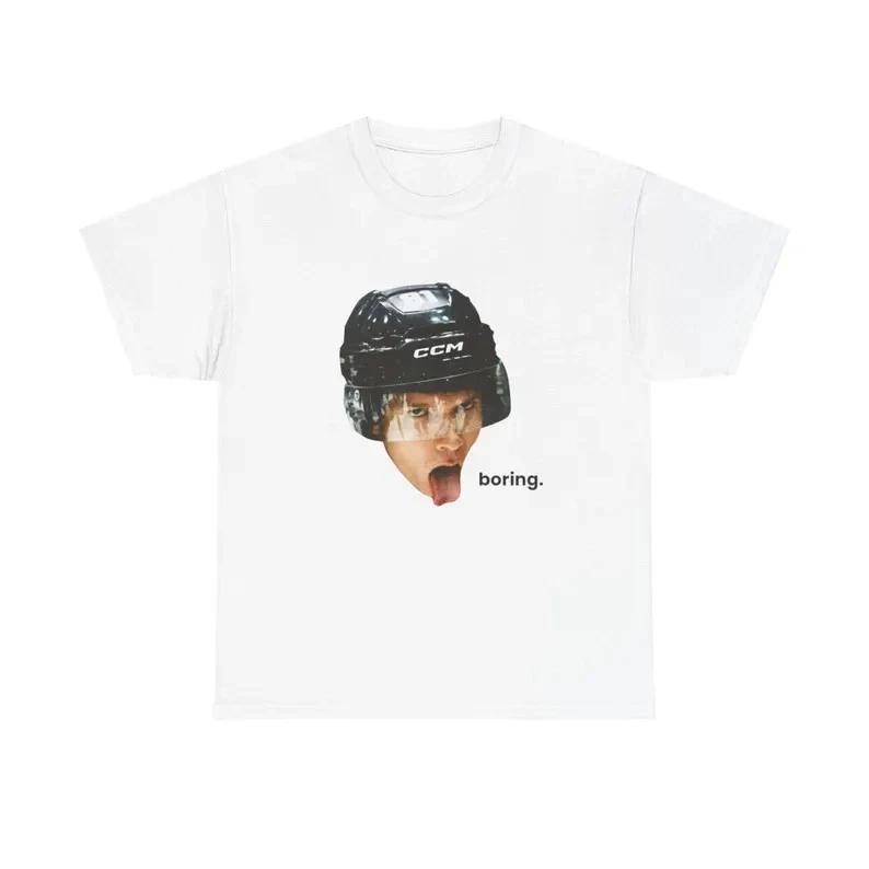 Heated Rivalry Ilya Rozanov Tounge Out Boring Tee | Connor Storrie Shirt XXXL