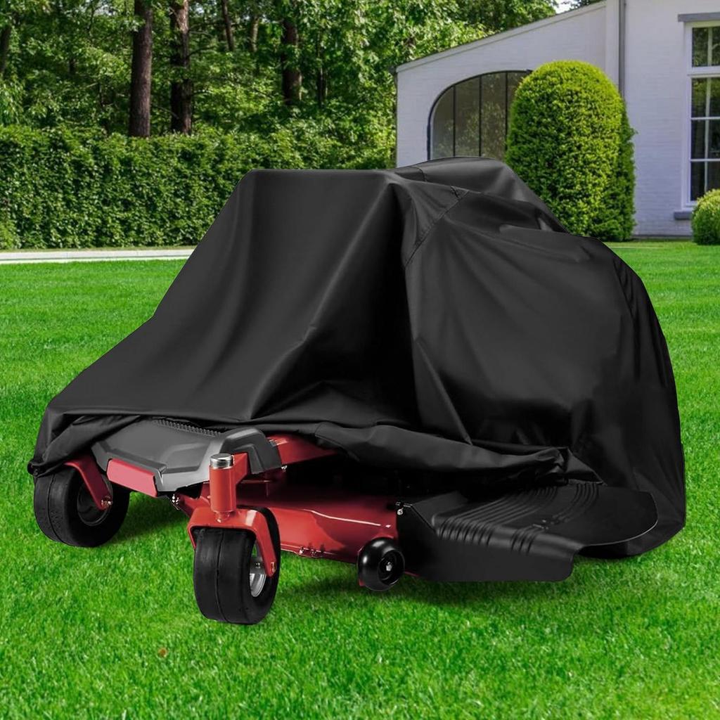 Lawn Mower Dust Cover 182x111x116cm Oxford Cloth Garden Tractor Storage Cover Tractor Parts Storage Accessories for Rain Mowing