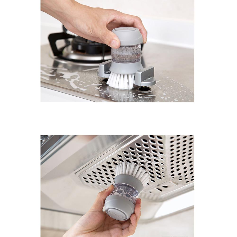 Home Kitchen Washing Utensils Pot Dish Brush Soap Dispenser Wash Pot Brush