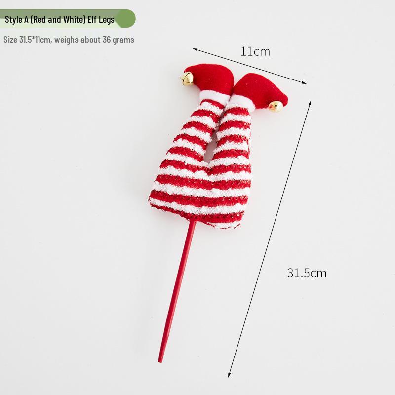 Christmas Elf Leg & Hat Tree Inserts – Festive Decor Accents
