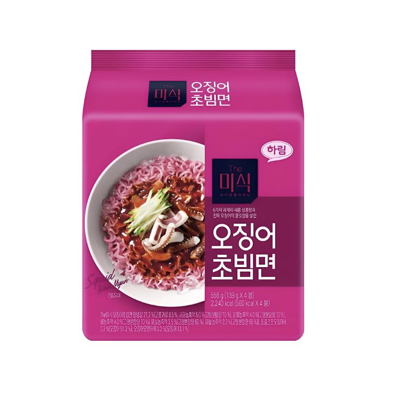 

Themisik Squid Chobibimyeon 139g x 4 Packs/Squid Instant Noodles