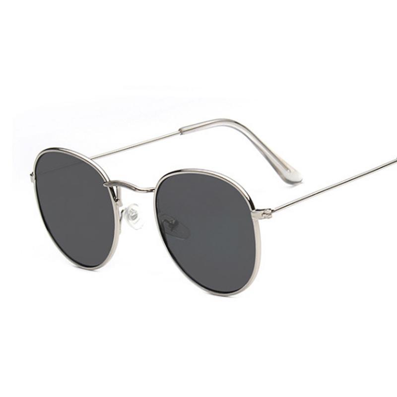 Brand Designer Round Retro Sunglasses Man Classic Vintage Sun Glasses Male Small Frame Metal Outdoor Travel