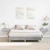 VidaXL Bed Frames Without Mattress Sonoma Grey 140x200 Cm, Bedroom Furniture, Slatted Base, Double Bed, Bed, Box Spring Bed, Bed 3328722