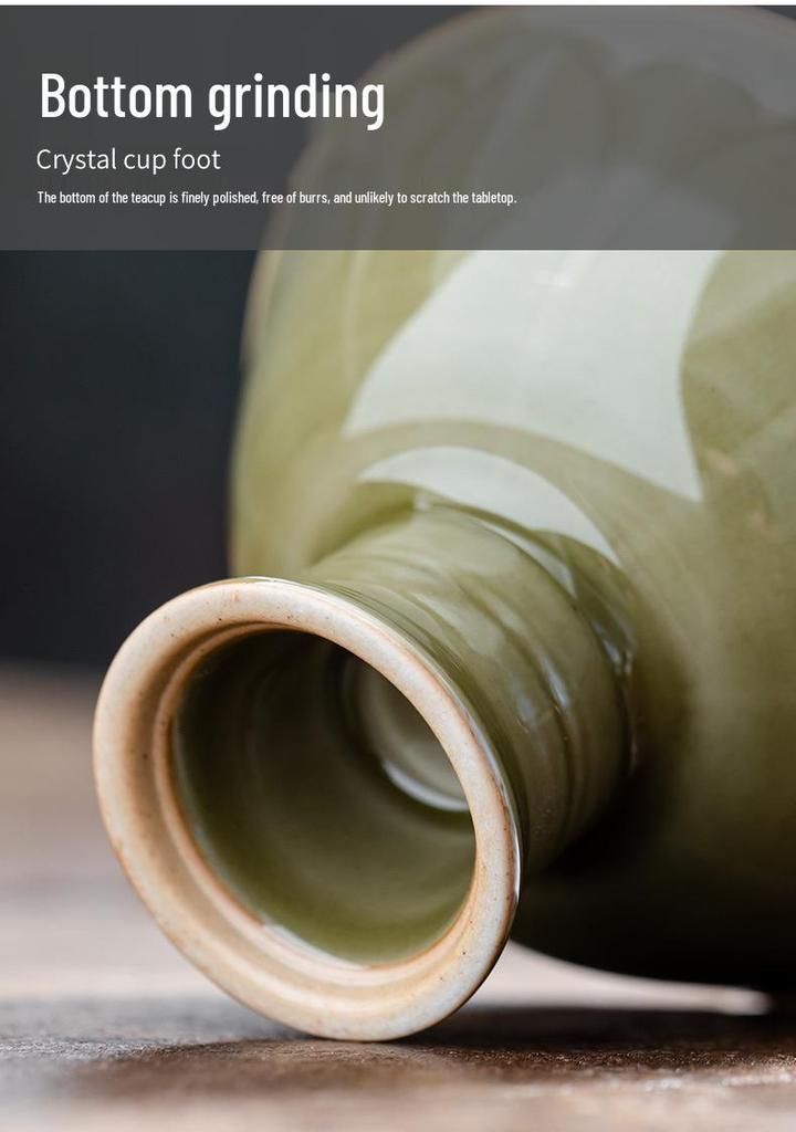 Miyi Yue Celadon Kleine Tasse: Geheime Farbe Glasur Porzellan Gongfu Teegeschirr Verkostungstasse