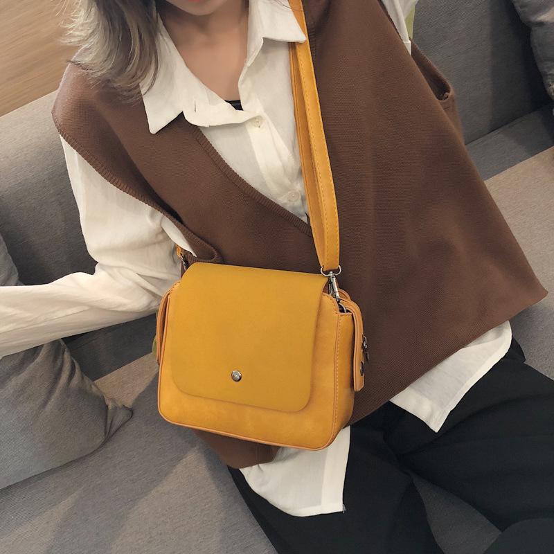 Женская сумочка из матовой натуральной кожи коричневый — фото 4