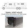Practical Campers Square Bumpers Caps 2Pieces Easy Installation Designs for Standard 4Inch Bumpers Black Finish