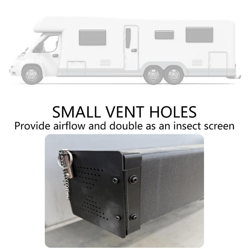 Practical Campers Square Bumpers Caps 2Pieces Easy Installation Designs for Standard 4Inch Bumpers Black Finish