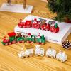 Plastic Train Christmas Ornament Merry Christmas Decoration For Home 2025 Xmas Gifts Noel Natal Navidad Happy New Year 2025