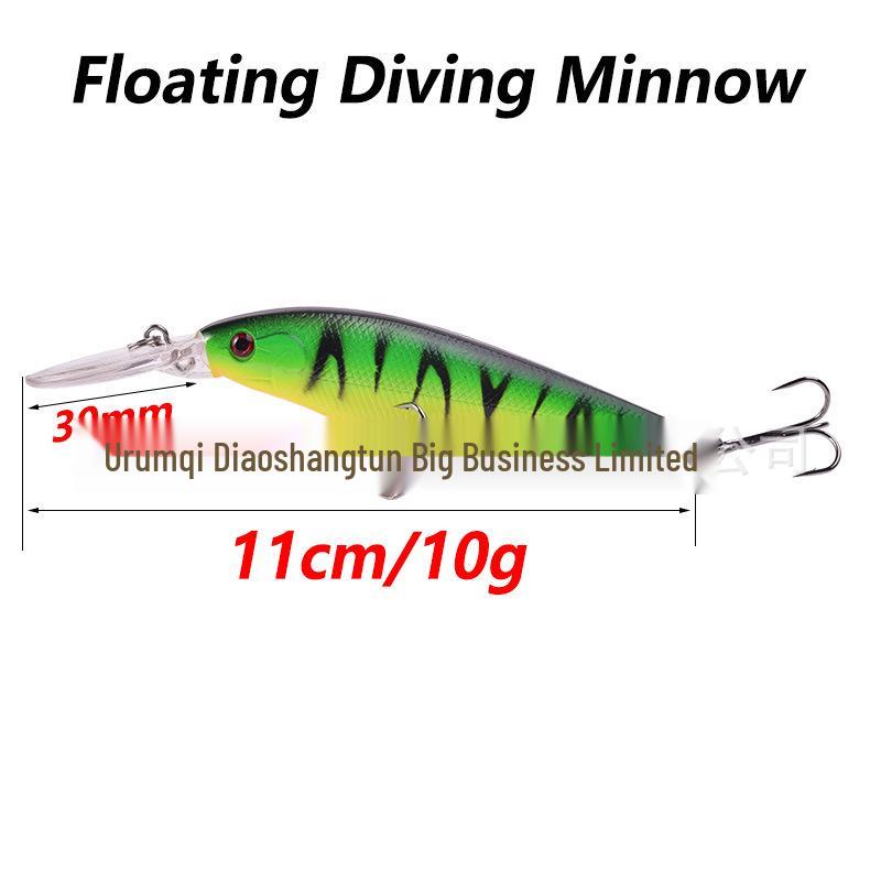 Long Tongue Minnow Floating Deep Diving Lure for Freshwater & Sea Fishing - Aspius Bass Bionic Hard Bait