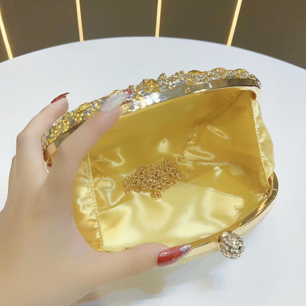 Rhinestone Sunflower Evening Bag: Luxury & Versatile Crossbody Handbag with Elegant Sparkle