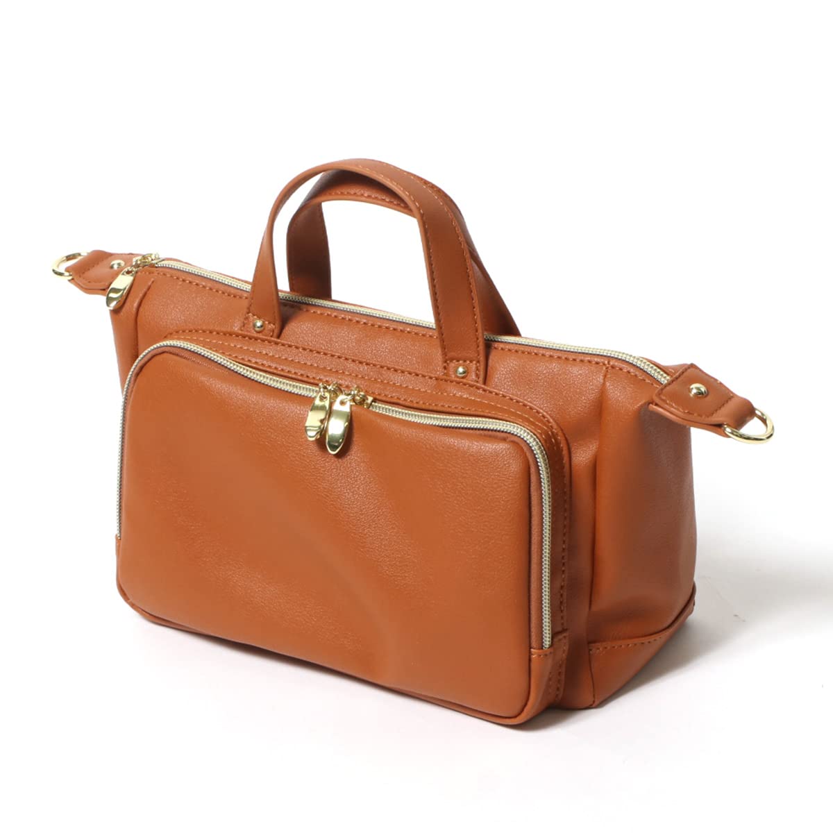 

Mail order with wallet 2WAY simple mini shoulder bag ladies bag mini tote bag small crossbody camel F [JOKnet] function!