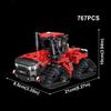 Farmer Truck Model Building Blocks, Tractor, Plowing Machine, Harvester, vehicles,MOC,car Building Blocks,city Construction Toys