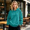 Felpa con cappuccio da donna a vestibilità larga con, Felpa sportiva colorata per sport e abbigliamento casual