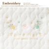 Cream de Coco Sinker Pile Quilted Long Vest with and Chick Warm for Made in Sizes Bear, Rabbit, Embroidery, Babies, Japan, 50-70cm (Cream)