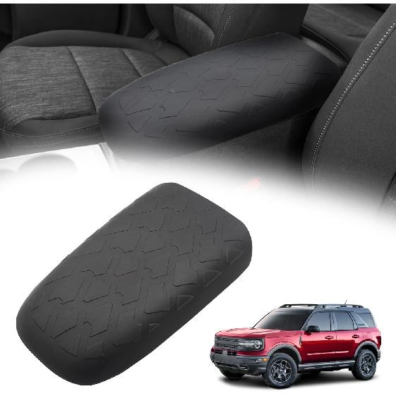Kingsboomy Center Console Armrest Cover for 2021-2024 Ford Bronco Sports, Center Console Armrest Box Cushion Soft Arm Rest Pad, Scratch Resistance