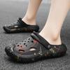 Fashion New Men's Slippers EVA Non-slip Breathable Home Slipper Outdoor Beach Toe-cap Sandals Mens Fashion Hole Shoes Two Ways To Wear
