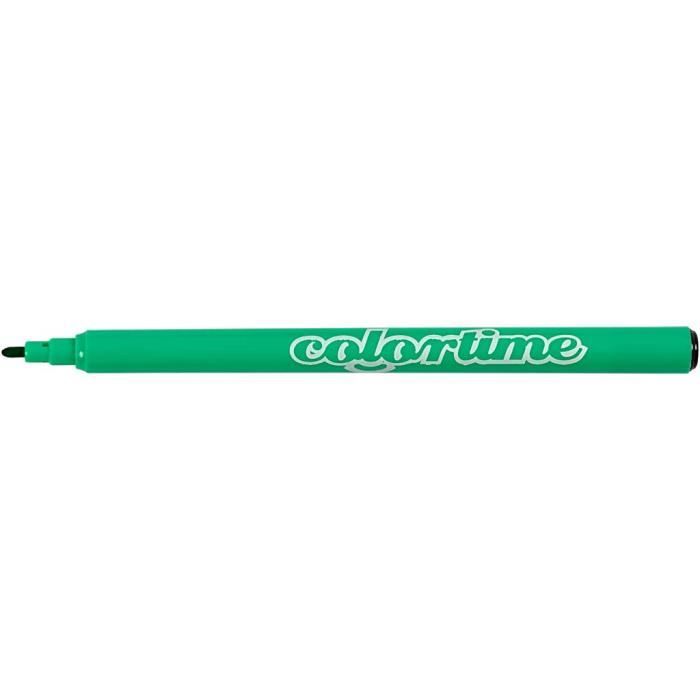Markers - COLORTIME - Ref 373535 - Bright Colors - Dry Quickly - Vented Caps
