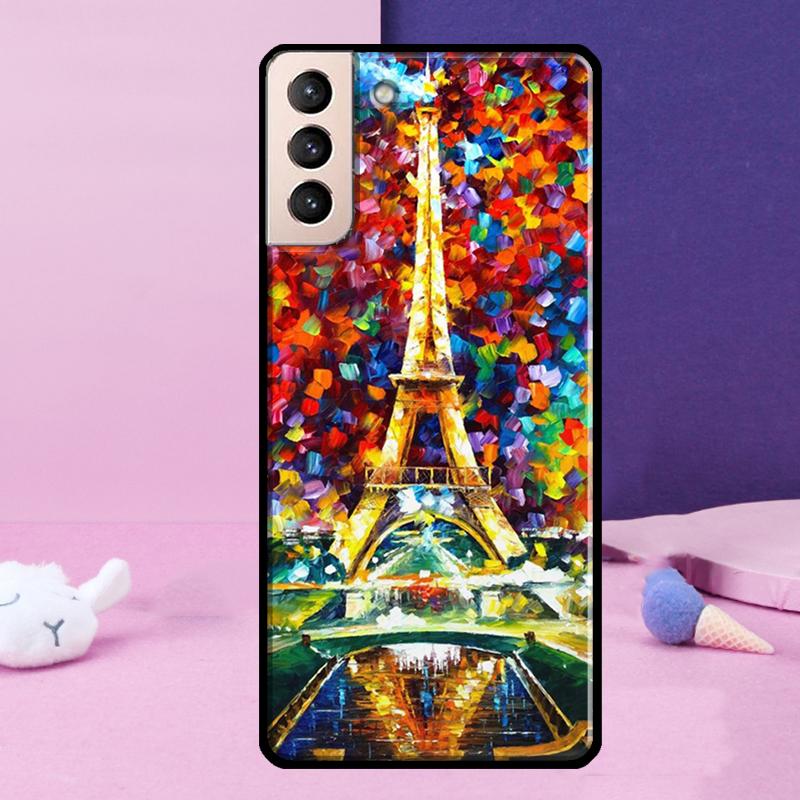Eiffel Tower Paris Phone Case For Samsung Galaxy S25 S24 Ultra S9 S10 S20 S21 S22 Plus S23 FE S24 FE Cover