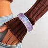 Exaggerated Sweet And Cool Wind Glitter Powder Wide Bracelet, Fashionable Irregular Imitation Pearl Bracelet Bracelet